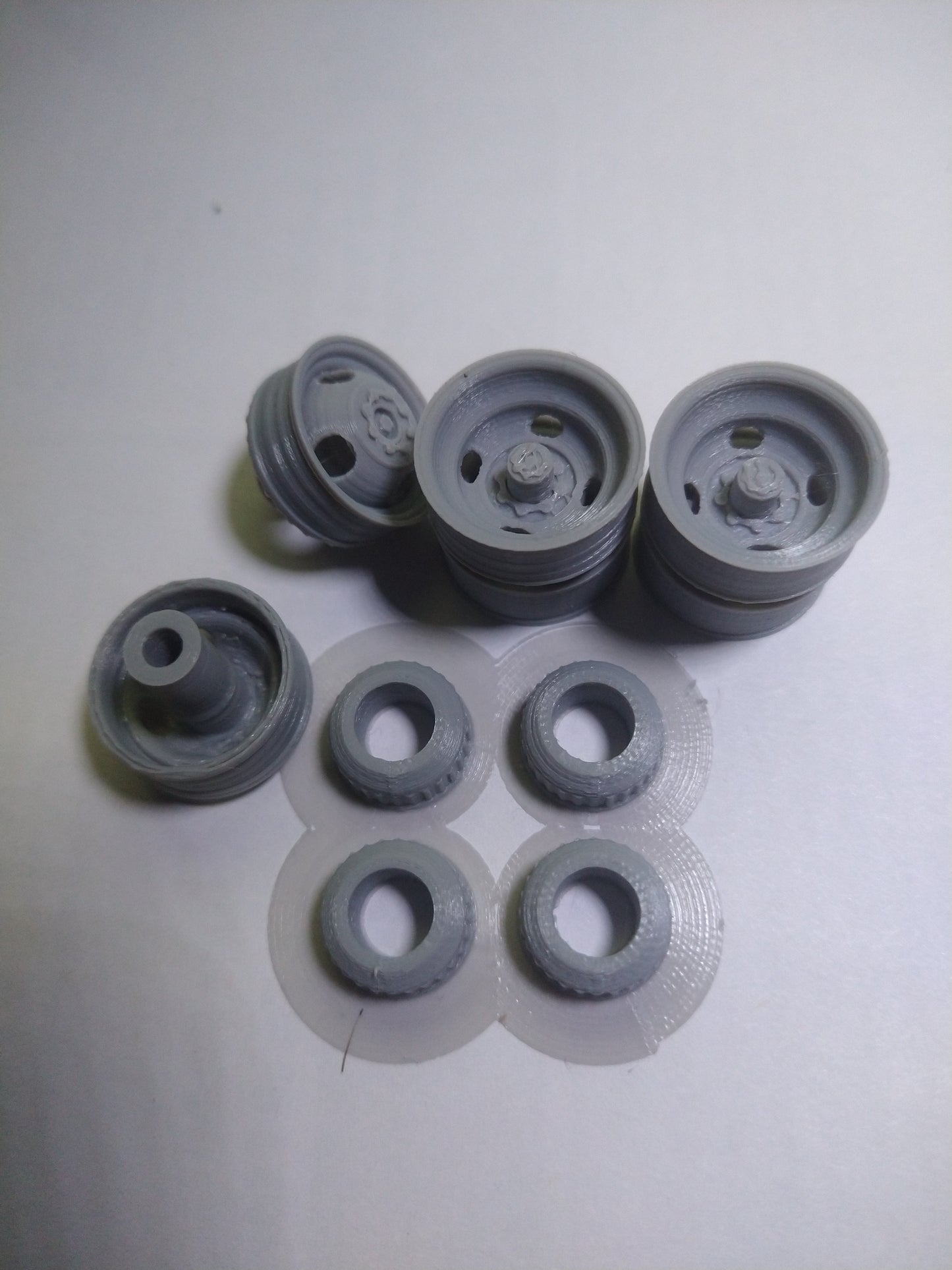 1/25 DUALLY WHEELS with BRAKE DRUMS - WRECKER TOW TRUCK