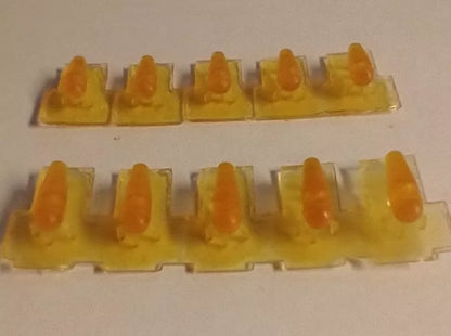 2-pack! 5 Piece Truck Cab Roof Amber Clearance Lights - 2 sizes 1/25 scale