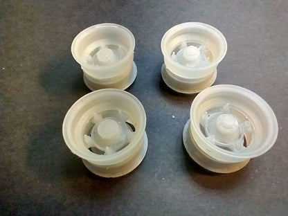 1/25 'Wide 5' LATE MODEL WHEELS/ WILWOOD HUBS - 3D PRINTED! FRONT & REARS