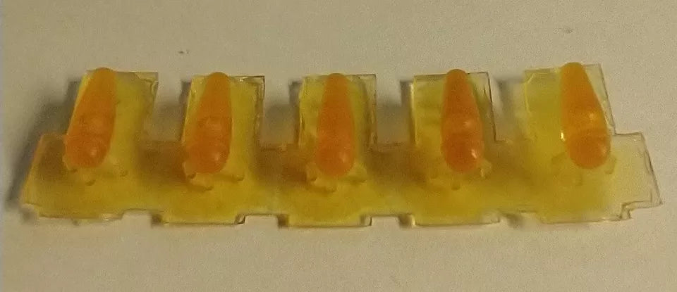 2-pack! 5 Piece Truck Cab Roof Amber Clearance Lights - 2 sizes 1/25 scale